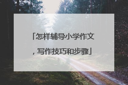 怎样辅导小学作文，写作技巧和步骤
