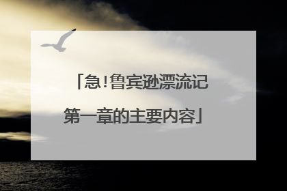 急!鲁宾逊漂流记第一章的主要内容