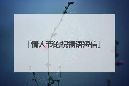 情人节的祝福语短信