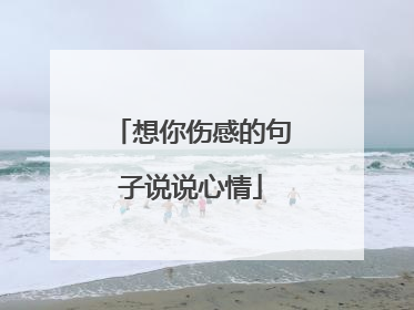 想你伤感的句子说说心情