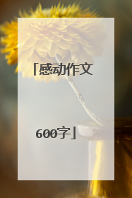 感动作文600字