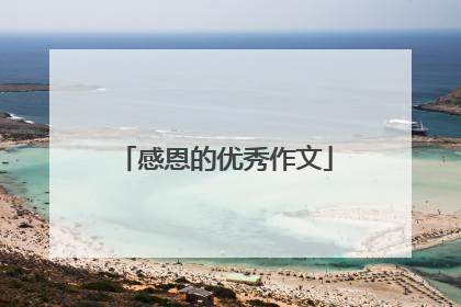 感恩的优秀作文
