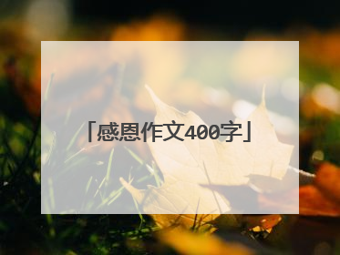 感恩作文400字