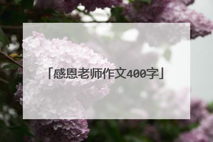 感恩老师作文400字