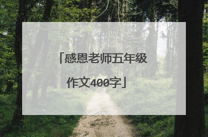 感恩老师五年级作文400字