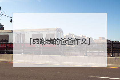 感谢我的爸爸作文