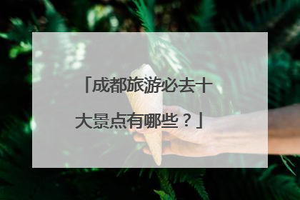 成都旅游必去十大景点有哪些？