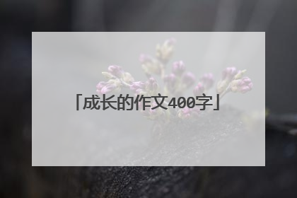 成长的作文400字