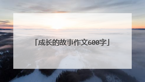成长的故事作文600字
