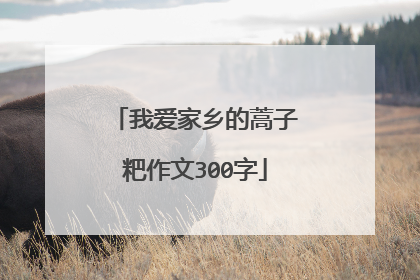 我爱家乡的蒿子粑作文300字