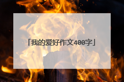 我的爱好作文400字