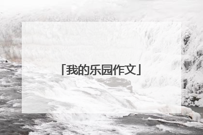 我的乐园作文