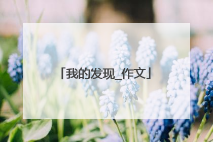我的发现_作文