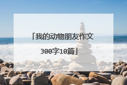 我的动物朋友作文300字10篇
