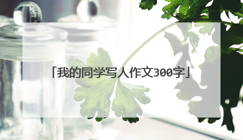 我的同学写人作文300字