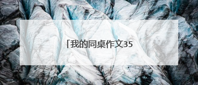 我的同桌作文350字优秀范文5篇