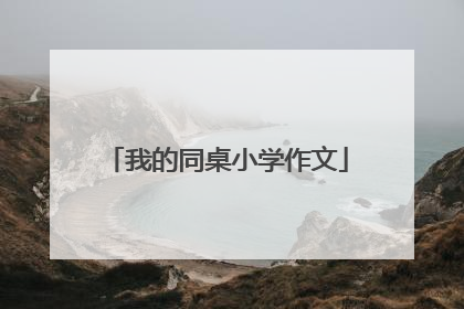 我的同桌小学作文
