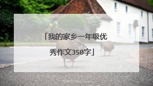 我的家乡一年级优秀作文350字