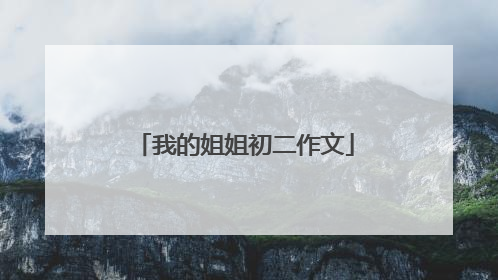 我的姐姐初二作文