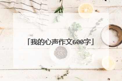 我的心声作文600字