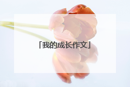 我的成长作文