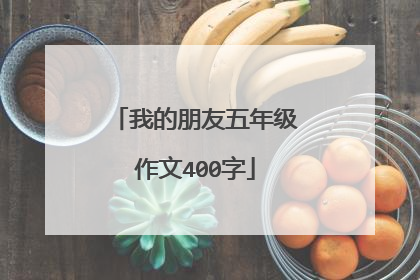 我的朋友五年级作文400字