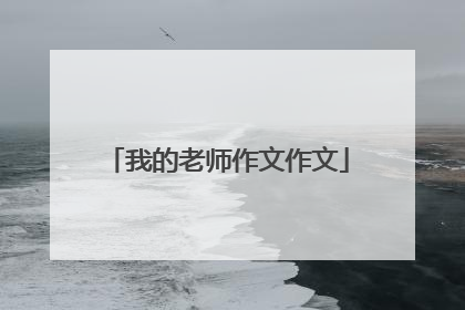 我的老师作文作文