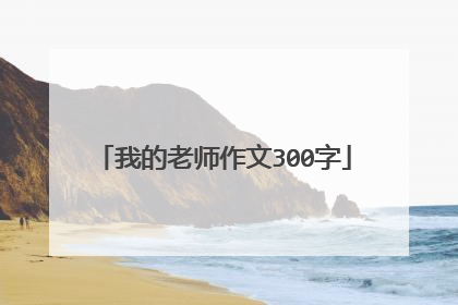 我的老师作文300字