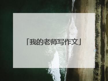 我的老师写作文