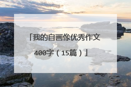 我的自画像优秀作文400字（15篇）