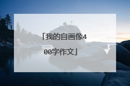 我的自画像400字作文