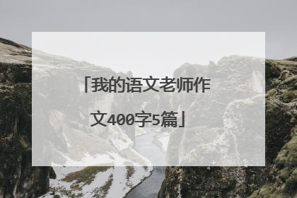 我的语文老师作文400字5篇