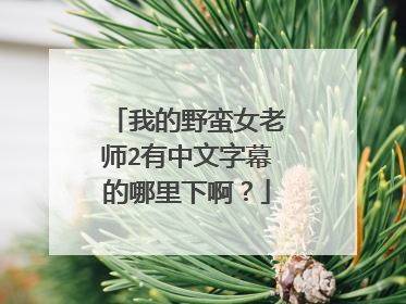 我的野蛮女老师2有中文字幕的哪里下啊？