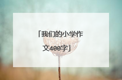 我们的小学作文400字