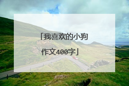 我喜欢的小狗作文400字