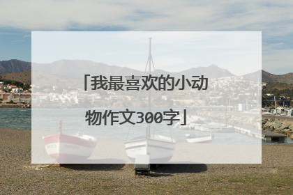 我最喜欢的小动物作文300字