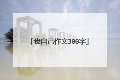 我自己作文300字