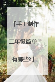 手工制作二年级简单有哪些?