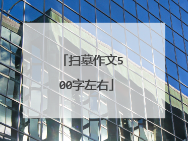 扫墓作文500字左右