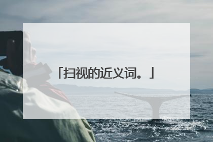 扫视的近义词。