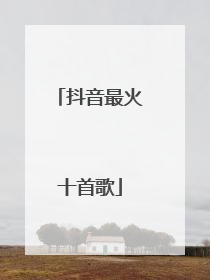 抖音最火十首歌