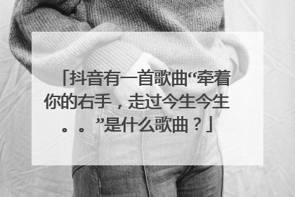 抖音有一首歌曲“牵着你的右手，走过今生今生。。”是什么歌曲？