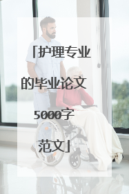 护理专业的毕业论文5000字范文