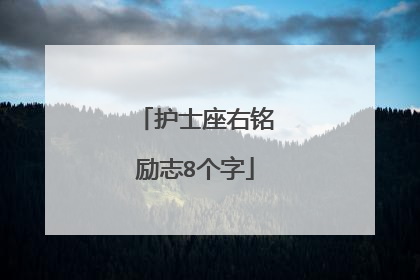 护士座右铭励志8个字