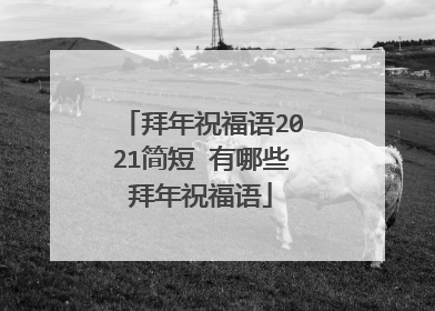拜年祝福语2021简短 有哪些拜年祝福语