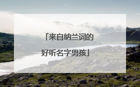 来自纳兰词的好听名字男孩