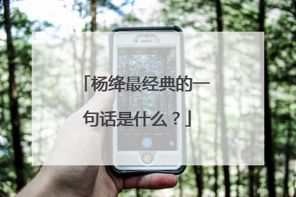 杨绛最经典的一句话是什么？