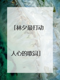 林夕最打动人心的歌词