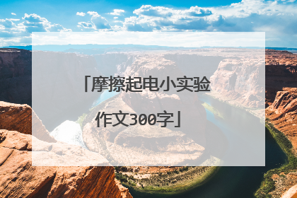 摩擦起电小实验作文300字