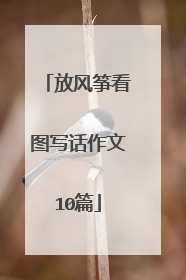 放风筝看图写话作文10篇